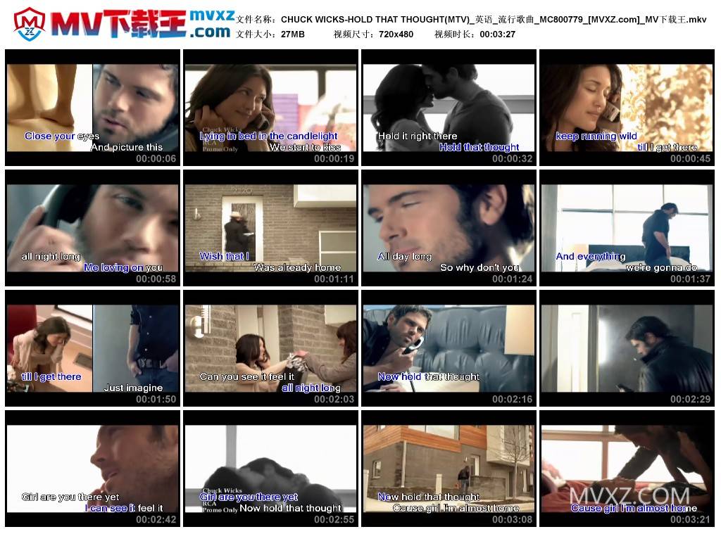 CHUCK WICKS-HOLD THAT THOUGHT(MTV)_英语_流行歌曲_MC800779
